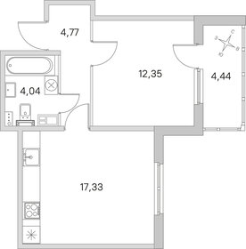 Квартира 40,7 м², 1-комнатная - изображение 1