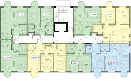 Квартира 34 м², 1-комнатная - изображение 2