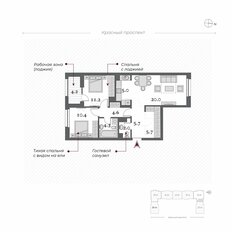 Квартира 68,9 м², 3-комнатная - изображение 3
