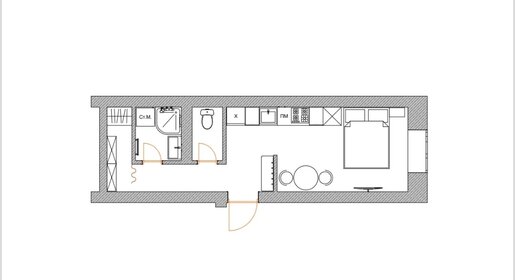Квартира 26 м², студия - изображение 1