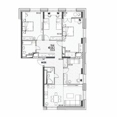 Квартира 133,9 м², 4-комнатная - изображение 2