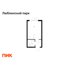 Квартира 19,5 м², студия - изображение 1