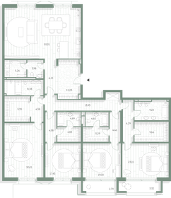 Квартира 268,2 м², 4-комнатная - изображение 2