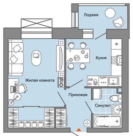 30,6 м², 1-комнатная квартира 3 870 000 ₽ - изображение 51