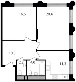 76,4 м², 3-комнатная квартира 27 900 000 ₽ - изображение 73