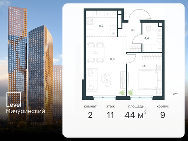 44,8 м², 2-комнатная квартира 15 190 000 ₽ - изображение 79