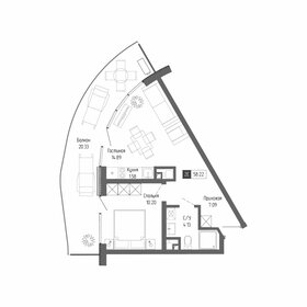 Квартира 58,2 м², 2-комнатная - изображение 1