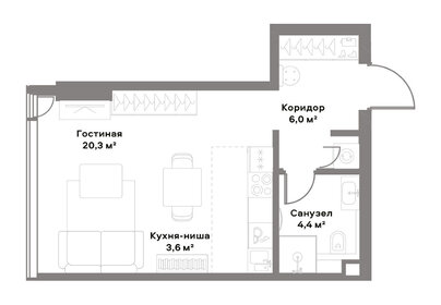 34,3 м², квартира-студия 27 267 060 ₽ - изображение 29