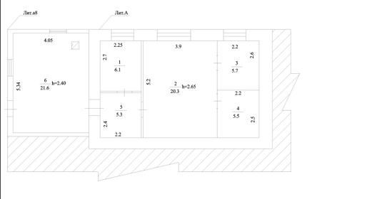 Квартира 42,9 м², 3-комнатная - изображение 5