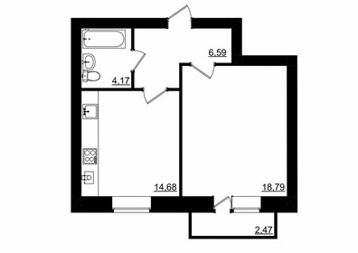 50,3 м², 2-комнатная квартира 3 450 000 ₽ - изображение 28