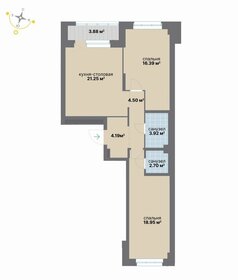 Квартира 75,8 м², 2-комнатная - изображение 2