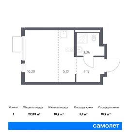 Квартира 22,8 м², студия - изображение 1