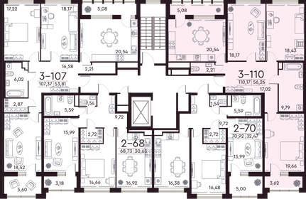 Квартира 110,3 м², 3-комнатная - изображение 2