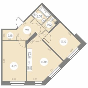 63 м², 2-комнатная квартира 11 600 000 ₽ - изображение 28