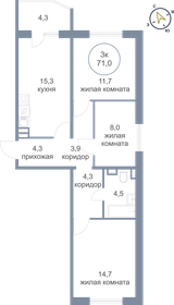 66 м², 3-комнатная квартира 5 000 000 ₽ - изображение 41