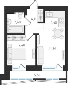 35 м², 2-комнатная квартира 8 750 000 ₽ - изображение 21