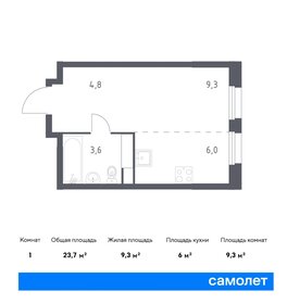 Квартира 23,7 м², студия - изображение 1