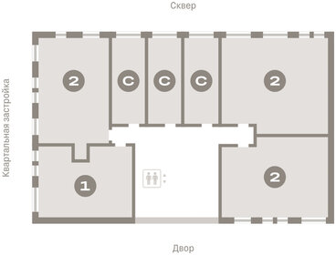 Квартира 55,2 м², 1-комнатная - изображение 2