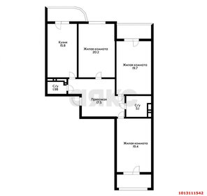 Квартира 110 м², 3-комнатная - изображение 1