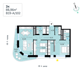 88,9 м², 2-комнатная квартира 40 814 568 ₽ - изображение 18
