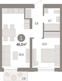 41,7 м², 2-комнатная квартира 7 180 000 ₽ - изображение 12