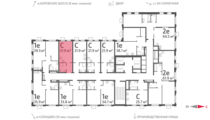 22 м², квартира-студия 7 790 000 ₽ - изображение 15