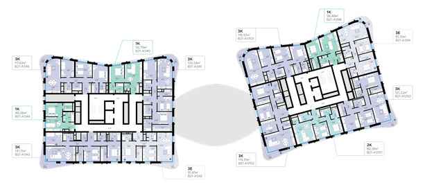 117 м², 3-комнатные апартаменты 65 500 000 ₽ - изображение 121