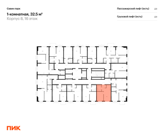 Квартира 32,5 м², 1-комнатная - изображение 2
