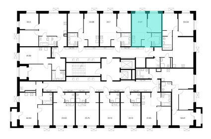 49,6 м², 3-комнатная квартира 2 300 000 ₽ - изображение 74