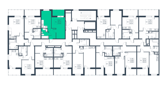 38 м², 1-комнатная квартира 5 237 100 ₽ - изображение 25