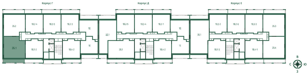 53,2 м², 2-комнатная квартира 11 750 000 ₽ - изображение 64