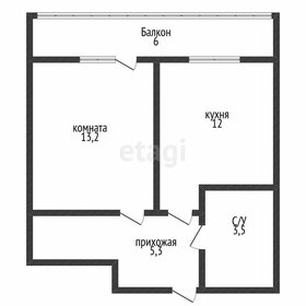 Квартира 34,2 м², 1-комнатная - изображение 1