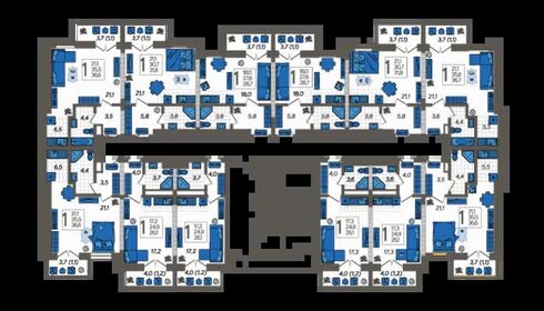 38 м², квартира-студия 11 500 000 ₽ - изображение 36