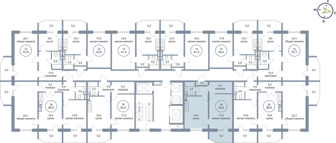 47,3 м², 1-комнатная квартира 6 500 000 ₽ - изображение 9