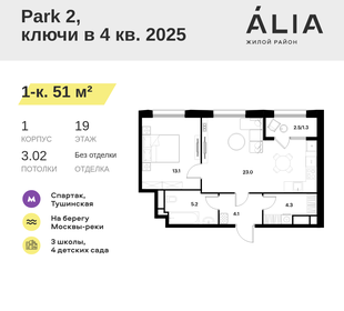 50 м², 1-комнатные апартаменты 25 000 000 ₽ - изображение 79