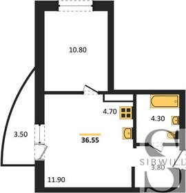 36,9 м², 1-комнатная квартира 7 500 000 ₽ - изображение 75