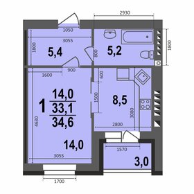 31,6 м², 1-комнатная квартира 2 100 000 ₽ - изображение 11