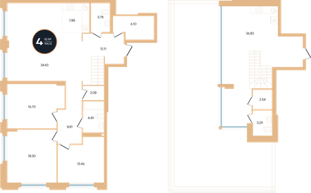 Квартира 194,1 м², 4-комнатная - изображение 1