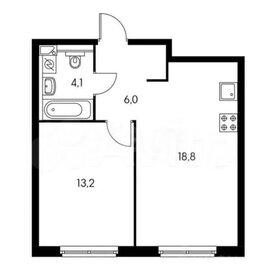 Квартира 42,5 м², 2-комнатная - изображение 1