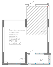 Квартира 45,4 м², 2-комнатная - изображение 1