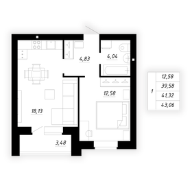 31,9 м², 1-комнатная квартира 4 200 000 ₽ - изображение 70