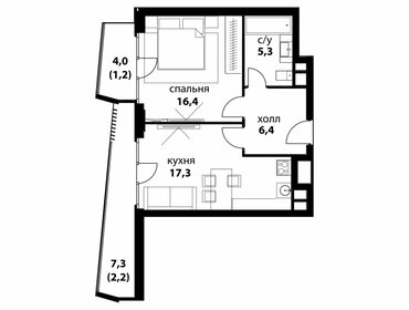 49 м², 1-комнатная квартира 25 750 000 ₽ - изображение 88