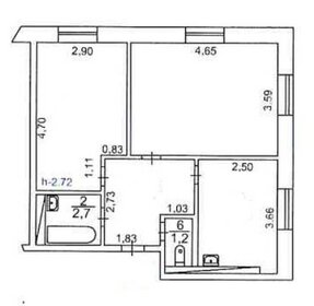 Квартира 52 м², 2-комнатная - изображение 1