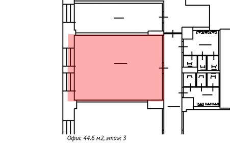 44,6 м², офис - изображение 4