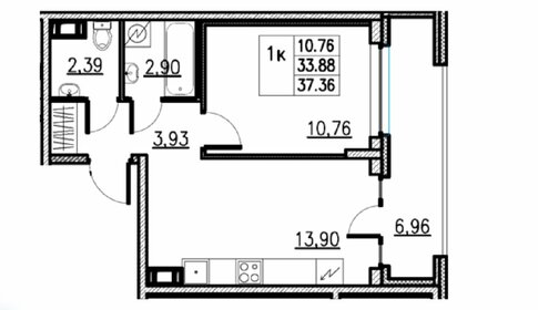 43,6 м², 1-комнатная квартира 13 300 000 ₽ - изображение 26