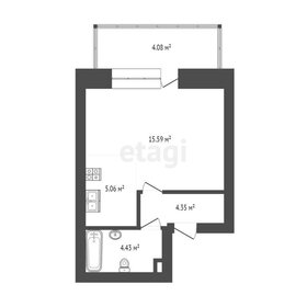 Квартира 30,7 м², студия - изображение 3