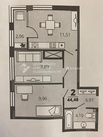 Квартира 42,8 м², 2-комнатная - изображение 1