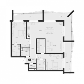 Квартира 96 м², 4-комнатная - изображение 1