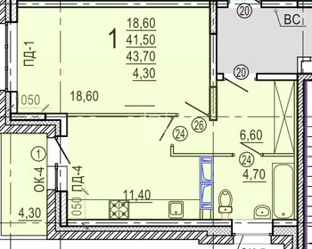 58 м², 2-комнатная квартира 5 900 000 ₽ - изображение 47