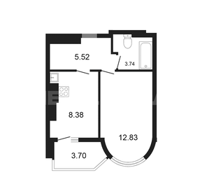 Квартира 35 м², 1-комнатная - изображение 1